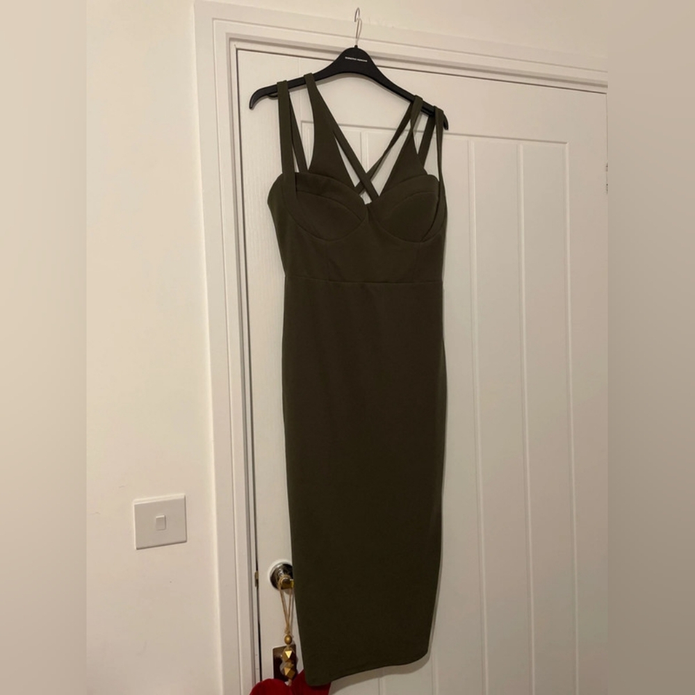 Kaki mid dress